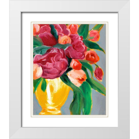 Plush Harvest II White Modern Wood Framed Art Print with Double Matting by Warren, Annie