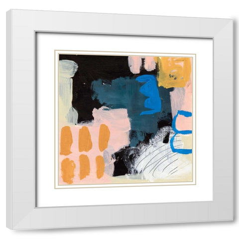 Playground I White Modern Wood Framed Art Print with Double Matting by Wang, Melissa