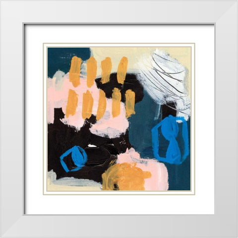 Playground II White Modern Wood Framed Art Print with Double Matting by Wang, Melissa