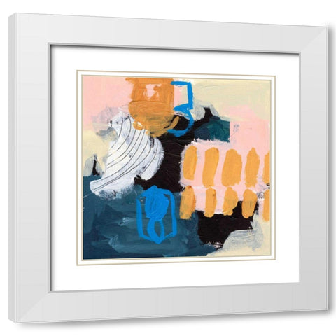 Playground III White Modern Wood Framed Art Print with Double Matting by Wang, Melissa