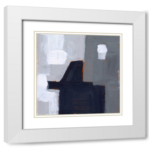 Concrete Wall III White Modern Wood Framed Art Print with Double Matting by Wang, Melissa