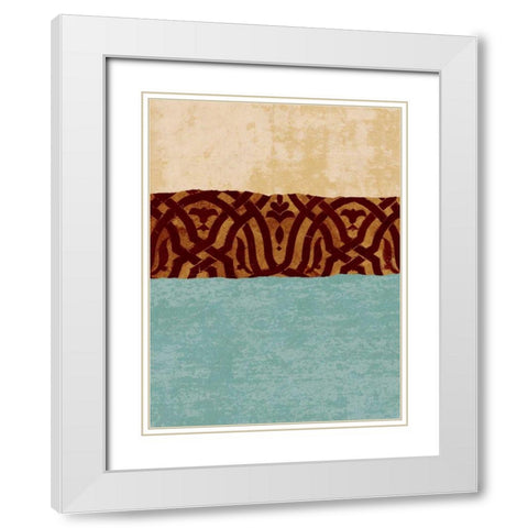 Revealed I White Modern Wood Framed Art Print with Double Matting by Saunders, Alonzo