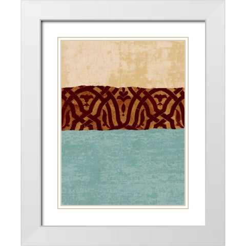 Revealed I White Modern Wood Framed Art Print with Double Matting by Saunders, Alonzo