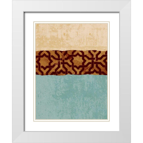Revealed II White Modern Wood Framed Art Print with Double Matting by Saunders, Alonzo