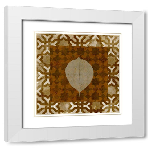 Shades of Brown III White Modern Wood Framed Art Print with Double Matting by Saunders, Alonzo