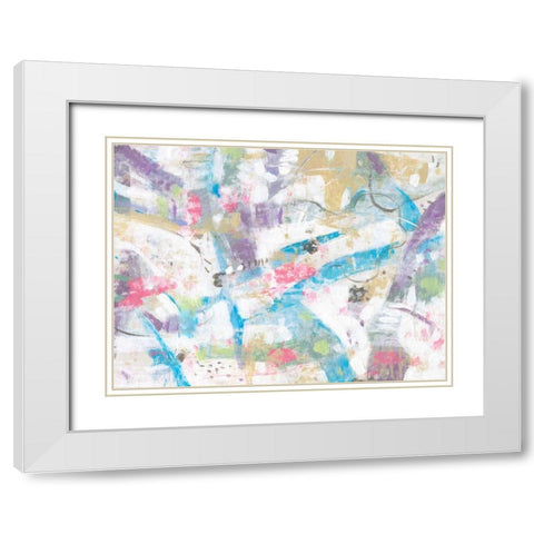 Loose Wire I White Modern Wood Framed Art Print with Double Matting by OToole, Tim