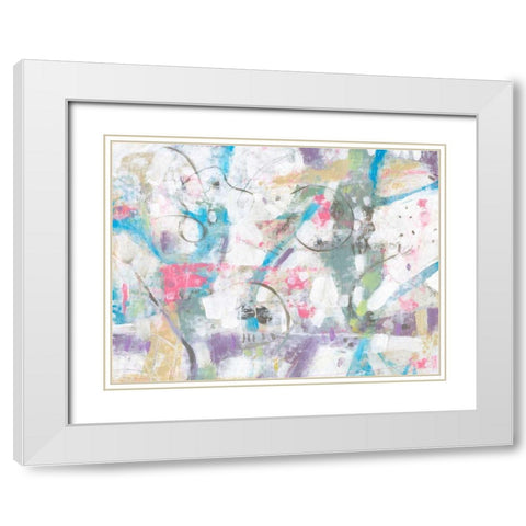 Loose Wire II White Modern Wood Framed Art Print with Double Matting by OToole, Tim