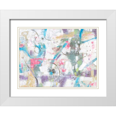 Loose Wire II White Modern Wood Framed Art Print with Double Matting by OToole, Tim