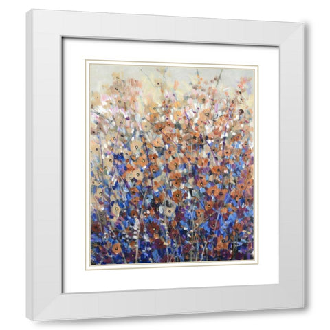 Fall Wildflowers I White Modern Wood Framed Art Print with Double Matting by OToole, Tim