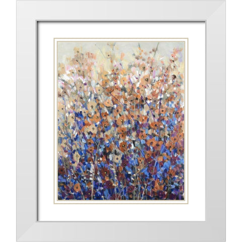 Fall Wildflowers I White Modern Wood Framed Art Print with Double Matting by OToole, Tim