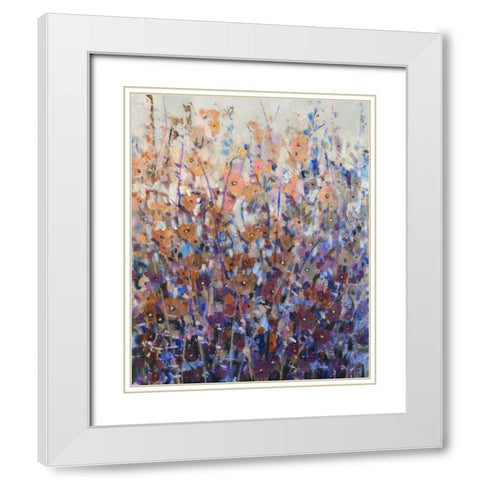 Fall Wildflowers II White Modern Wood Framed Art Print with Double Matting by OToole, Tim