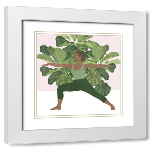 Namaste Home II White Modern Wood Framed Art Print with Double Matting by Popp, Grace
