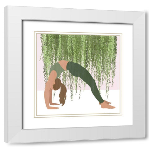 Namaste Home III White Modern Wood Framed Art Print with Double Matting by Popp, Grace
