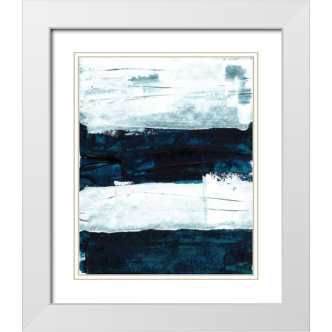 Deep Within I White Modern Wood Framed Art Print with Double Matting by Wang, Melissa