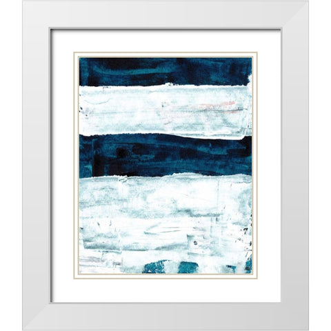 Deep Within II White Modern Wood Framed Art Print with Double Matting by Wang, Melissa