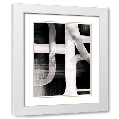 Watercolor Highways III White Modern Wood Framed Art Print with Double Matting by Popp, Grace