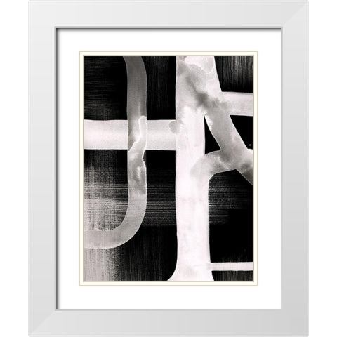 Watercolor Highways III White Modern Wood Framed Art Print with Double Matting by Popp, Grace