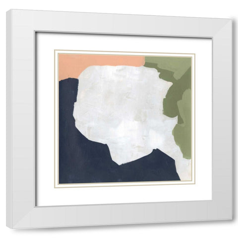 Tectonic Boundaries II White Modern Wood Framed Art Print with Double Matting by Vess, June Erica