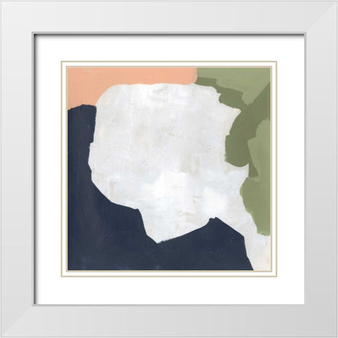 Tectonic Boundaries II White Modern Wood Framed Art Print with Double Matting by Vess, June Erica
