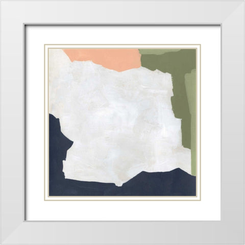 Tectonic Boundaries IV White Modern Wood Framed Art Print with Double Matting by Vess, June Erica