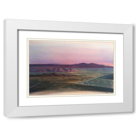 Breathtaking Valley White Modern Wood Framed Art Print with Double Matting by Dean, Bruce
