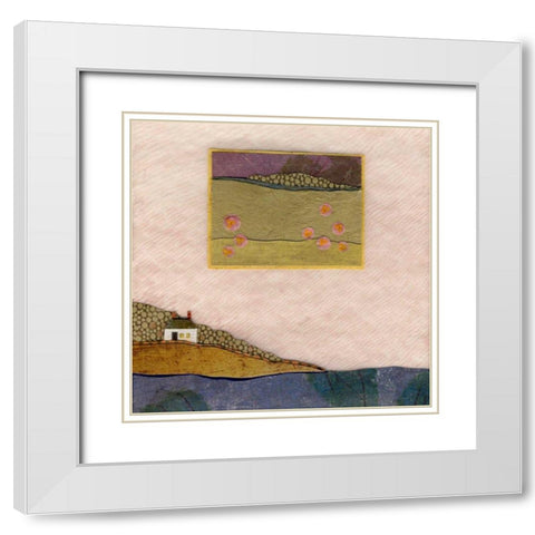 Tiny House I White Modern Wood Framed Art Print with Double Matting by Savory, Susan