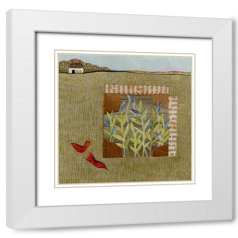 Tiny House II White Modern Wood Framed Art Print with Double Matting by Savory, Susan