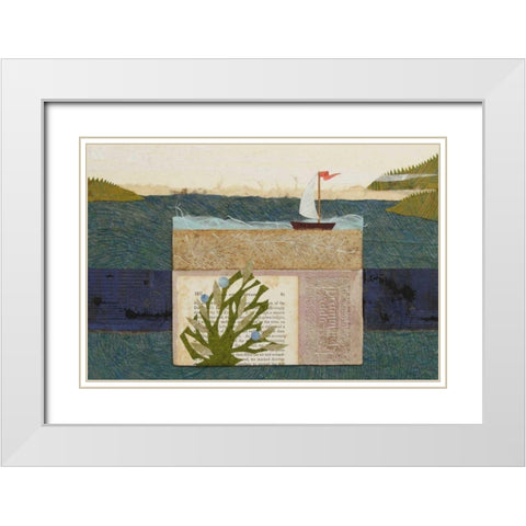 Tiny House III White Modern Wood Framed Art Print with Double Matting by Savory, Susan
