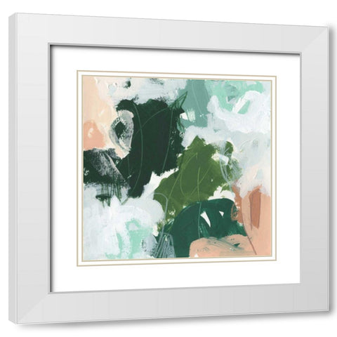 Riddle Drum I White Modern Wood Framed Art Print with Double Matting by Vess, June Erica