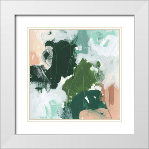 Riddle Drum I White Modern Wood Framed Art Print with Double Matting by Vess, June Erica