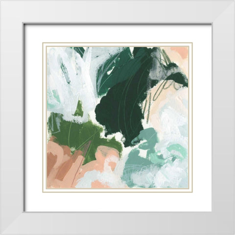 Riddle Drum II White Modern Wood Framed Art Print with Double Matting by Vess, June Erica