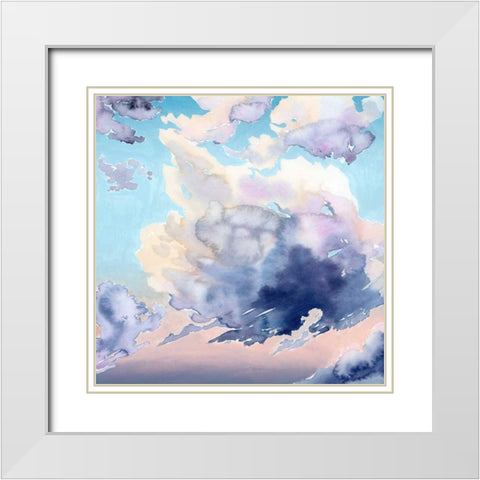 Covered Clouds I White Modern Wood Framed Art Print with Double Matting by Popp, Grace