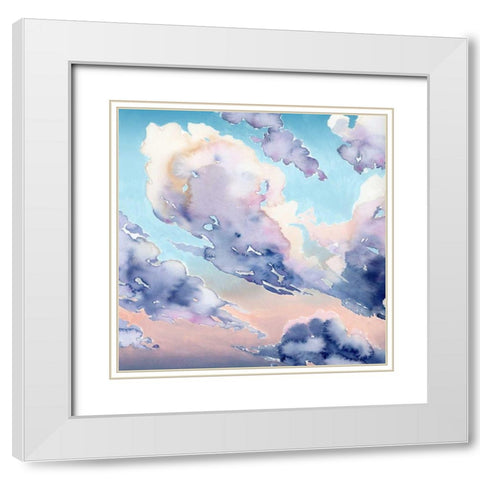Covered Clouds II White Modern Wood Framed Art Print with Double Matting by Popp, Grace