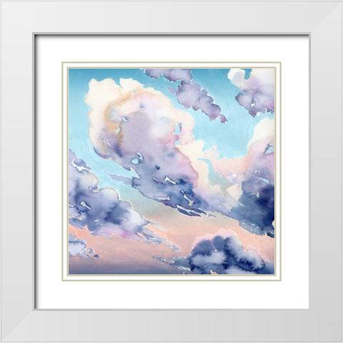 Covered Clouds II White Modern Wood Framed Art Print with Double Matting by Popp, Grace