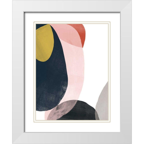 Layer Cycle II White Modern Wood Framed Art Print with Double Matting by Vess, June Erica