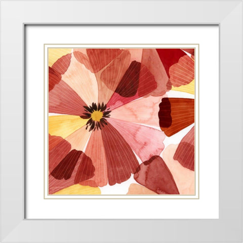Elementary Flora I White Modern Wood Framed Art Print with Double Matting by Popp, Grace