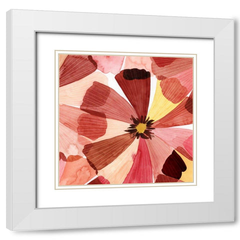 Elementary Flora II White Modern Wood Framed Art Print with Double Matting by Popp, Grace