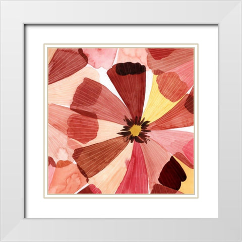 Elementary Flora II White Modern Wood Framed Art Print with Double Matting by Popp, Grace