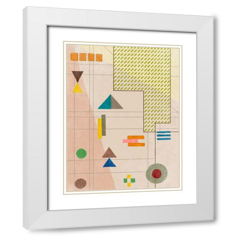 Dreaming Nebula I White Modern Wood Framed Art Print with Double Matting by Wang, Melissa