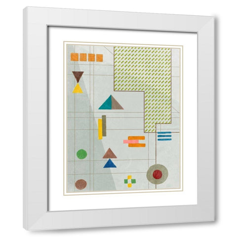 Dreaming Nebula III White Modern Wood Framed Art Print with Double Matting by Wang, Melissa