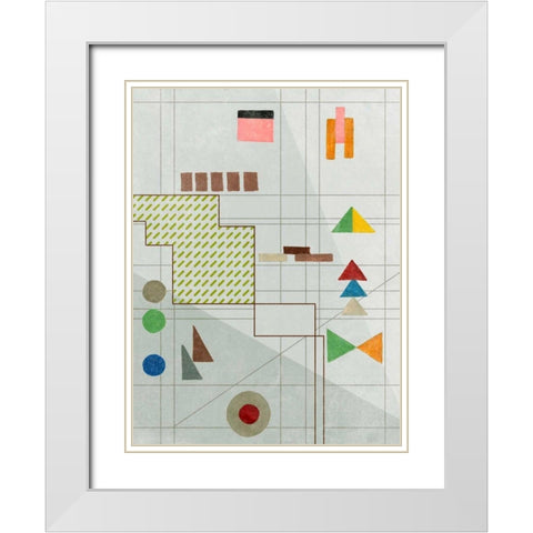 Dreaming Nebula IV White Modern Wood Framed Art Print with Double Matting by Wang, Melissa