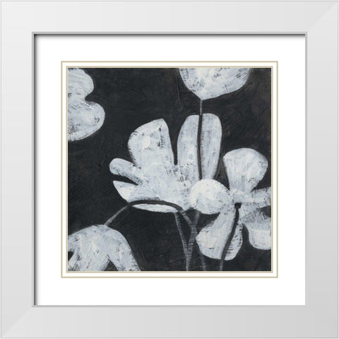 Monochrome Meadow I White Modern Wood Framed Art Print with Double Matting by Vess, June Erica