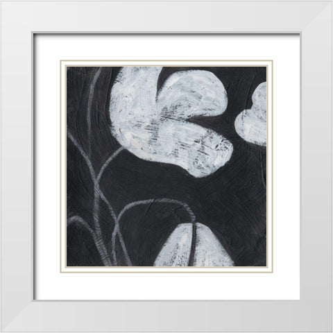 Monochrome Meadow IV White Modern Wood Framed Art Print with Double Matting by Vess, June Erica