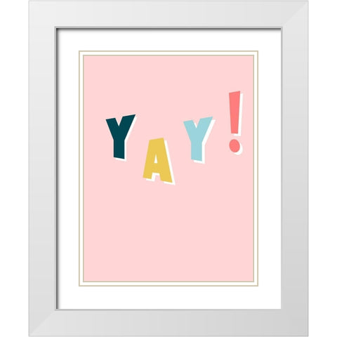!!! I White Modern Wood Framed Art Print with Double Matting by Hambly, Anna