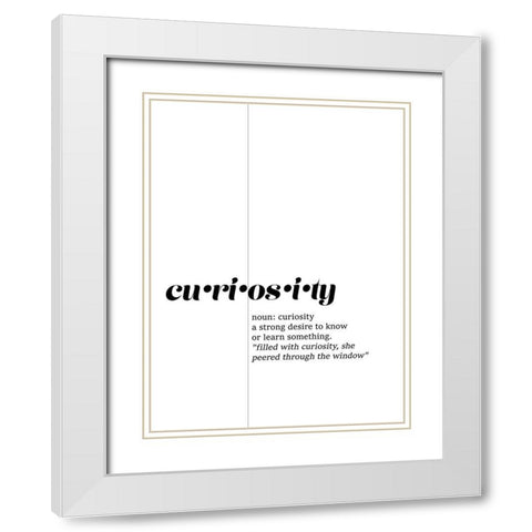 Find Meaning II White Modern Wood Framed Art Print with Double Matting by Fagalde, Jarman