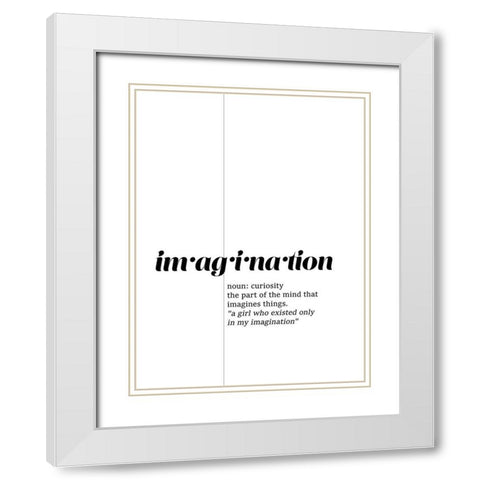 Find Meaning III White Modern Wood Framed Art Print with Double Matting by Fagalde, Jarman