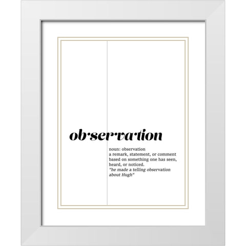 Find Meaning IV White Modern Wood Framed Art Print with Double Matting by Fagalde, Jarman