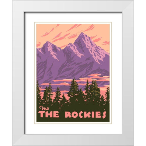 American Wayfarer I White Modern Wood Framed Art Print with Double Matting by Green, Jacob