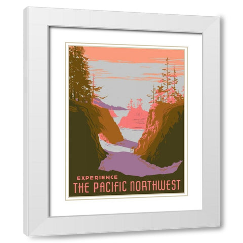 American Wayfarer III White Modern Wood Framed Art Print with Double Matting by Green, Jacob