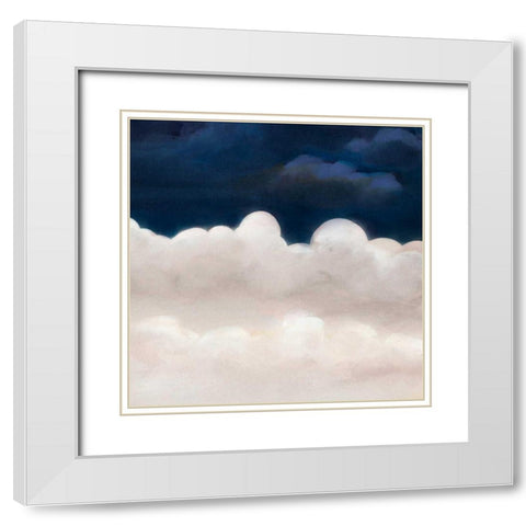 Cloudy Night IV White Modern Wood Framed Art Print with Double Matting by Studio W